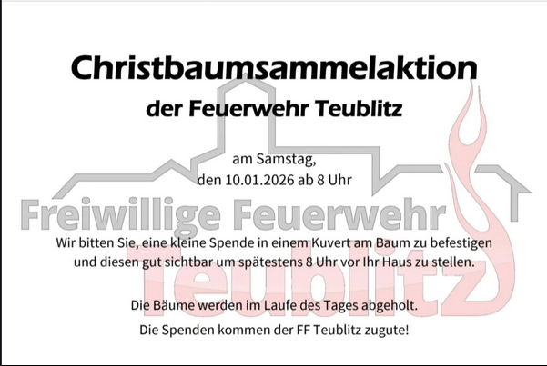 Christbaumsammelaktion
